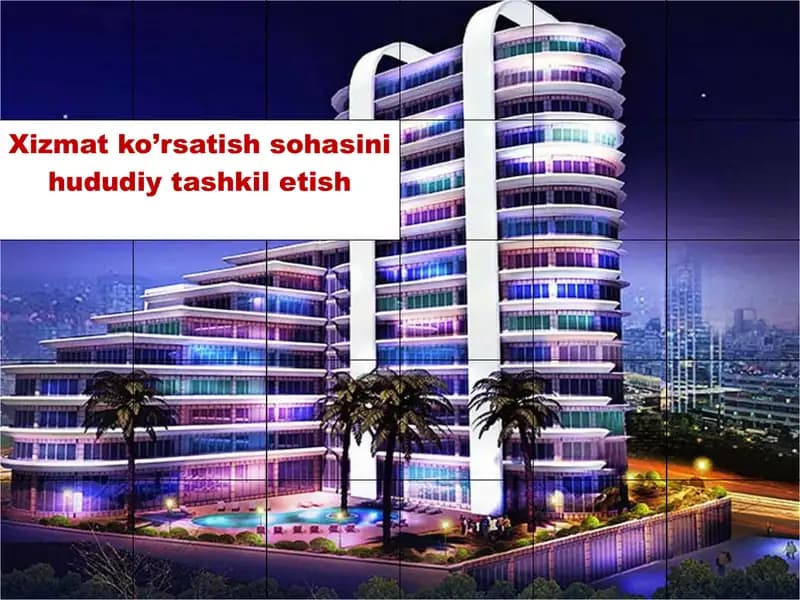 Xizmat ko’rsatish sohasini hududiy tashkil etish
