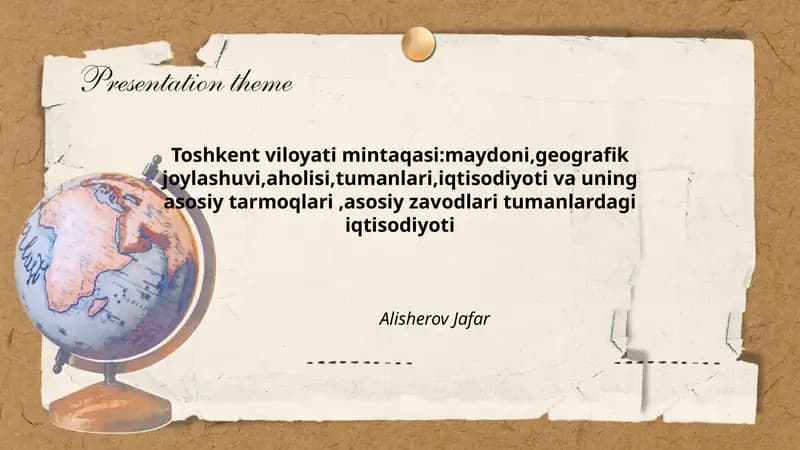 Toshkent viloyati mintaqasi:maydoni,geografik joylashuvi