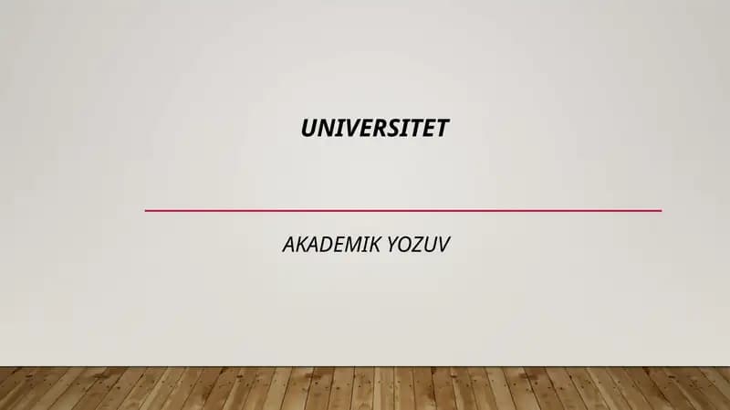 Akademik yozuv