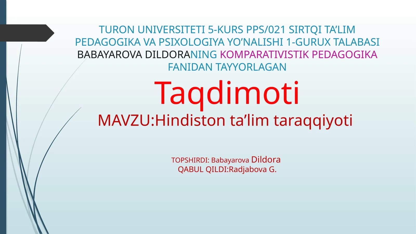 Hindistonda xalq taʼlim tizimi