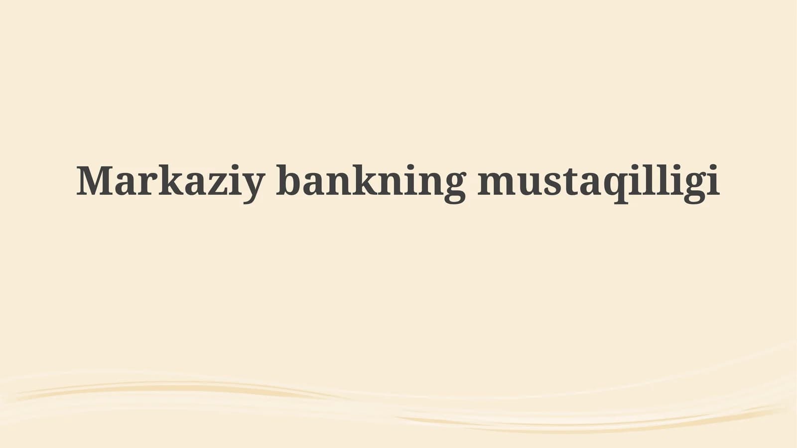 Markaziybankningmustaqilligi