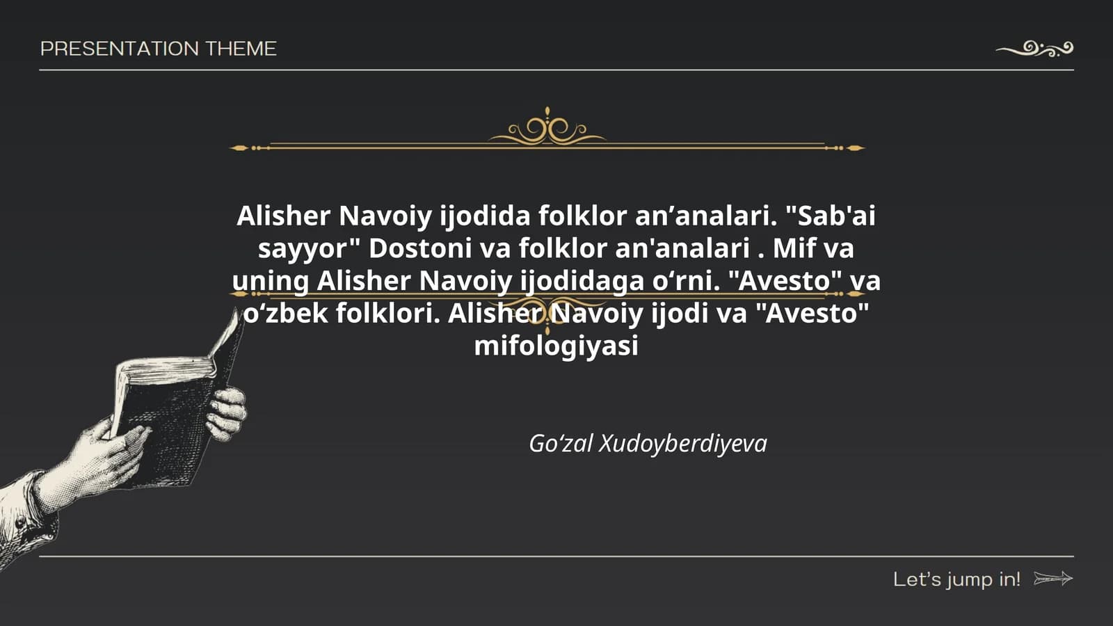 Alisher Navoiy ijodida folklor anʼanalari