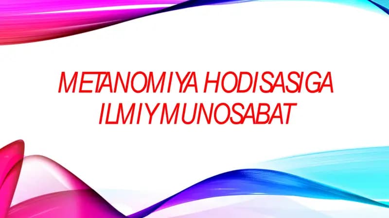 metanomiya hodisasiga ilmiy munosabat.pptx