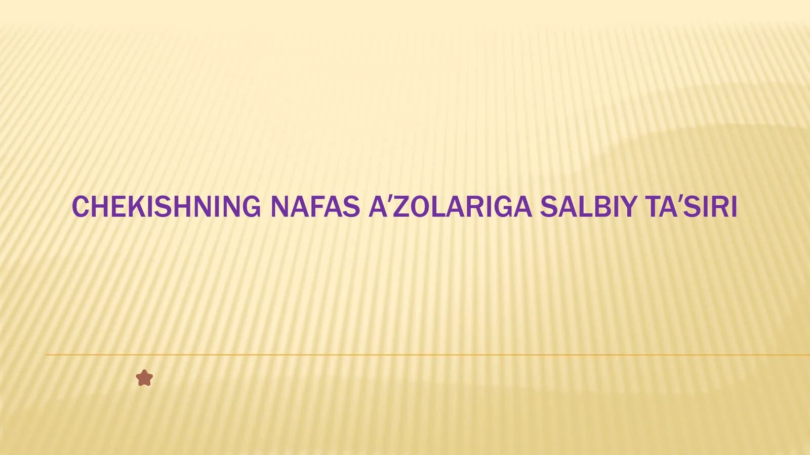 Chekishning nafasaʼzolariga salbiy taʼsiri