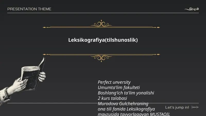 Leksikografiya(tilshunoslik)