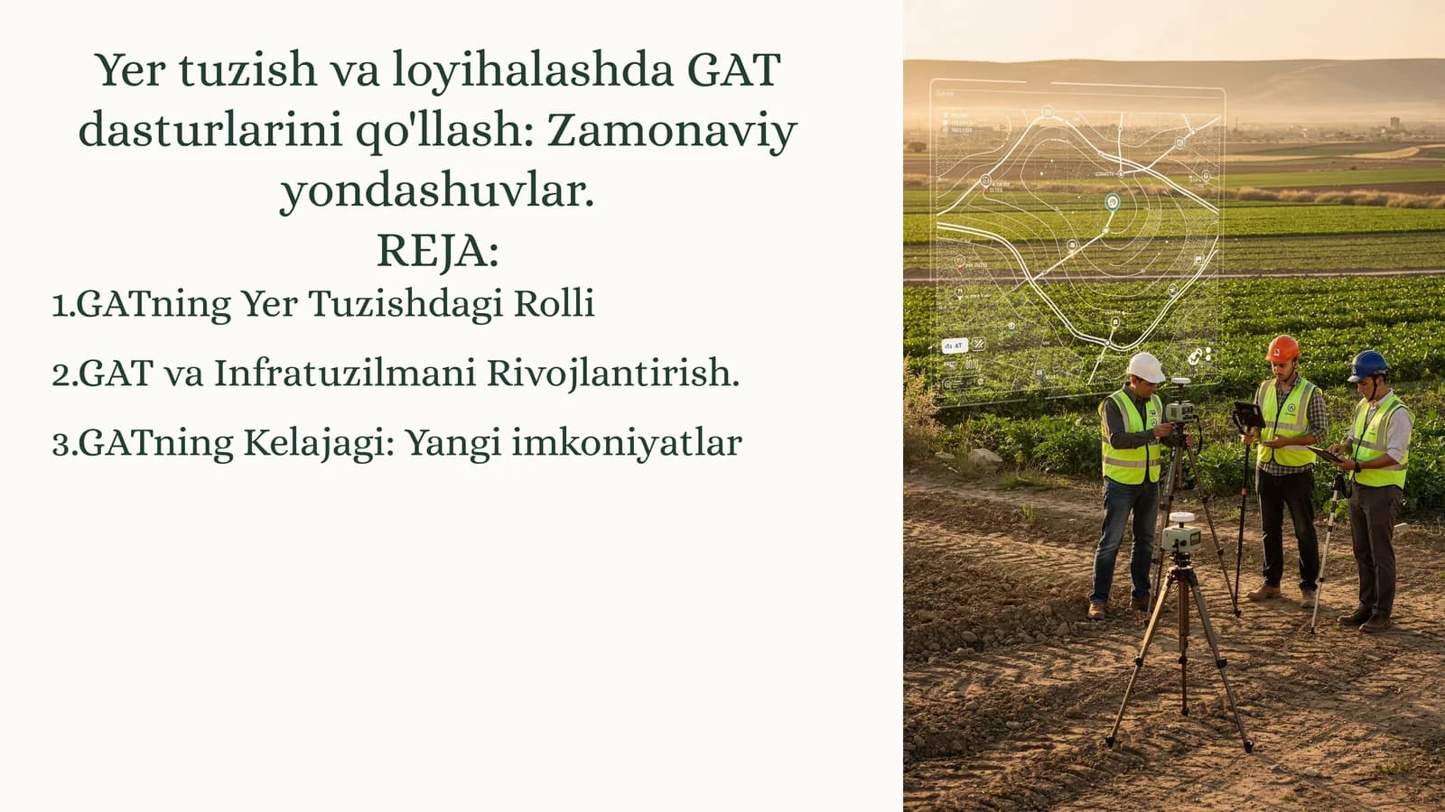 Yer tuzish va loyihalashda GAT dasturlarini qo'llash: Zamonaviy yondashuvlar