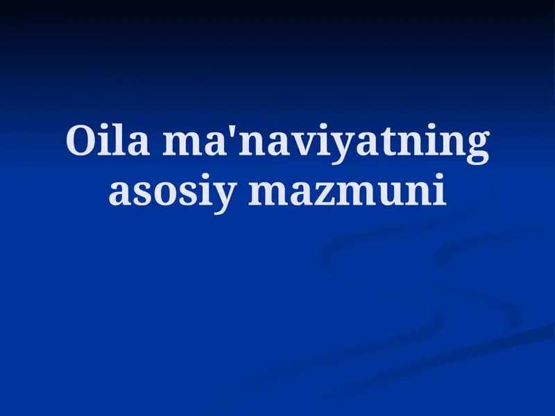 Oilama'naviyatningasosiymazmuni