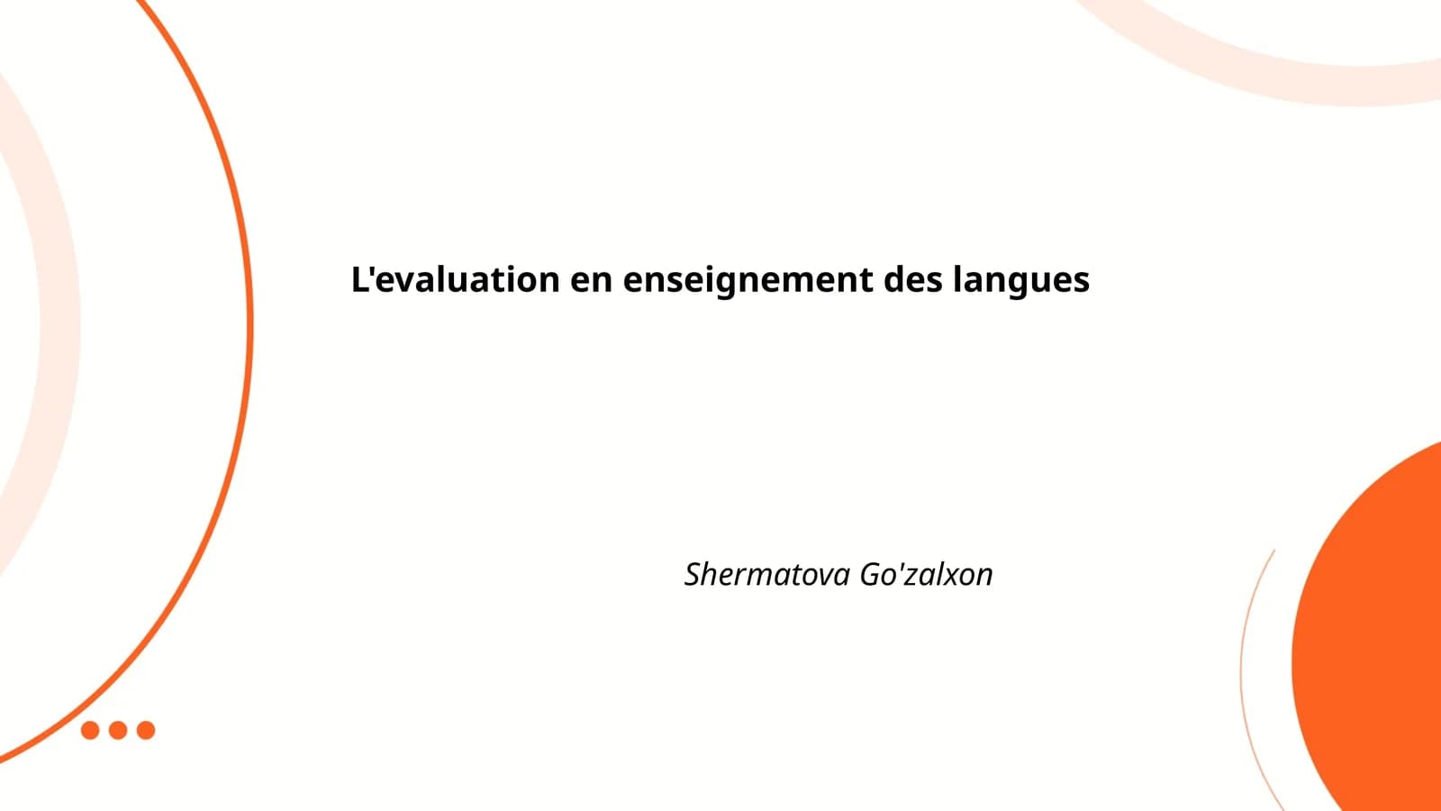 L'evaluation en enseignement des langues