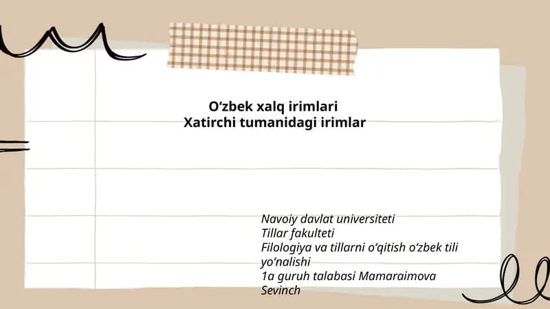 Oʻzbek xalq irimlari