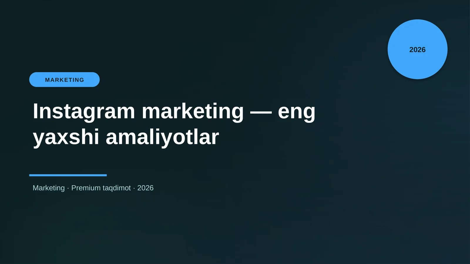 Instagram marketing — eng yaxshi amaliyotlar