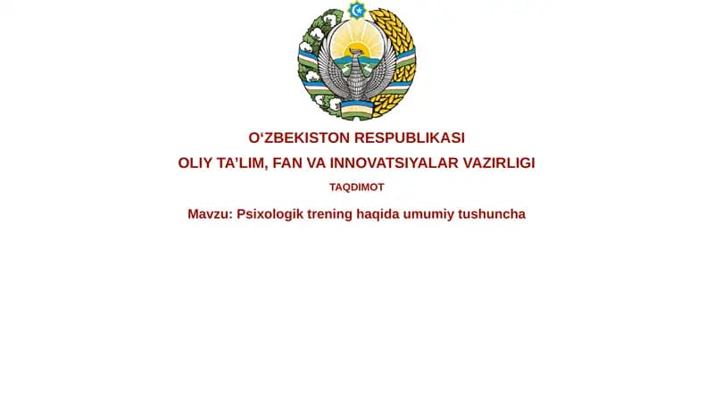 Psixologik trening