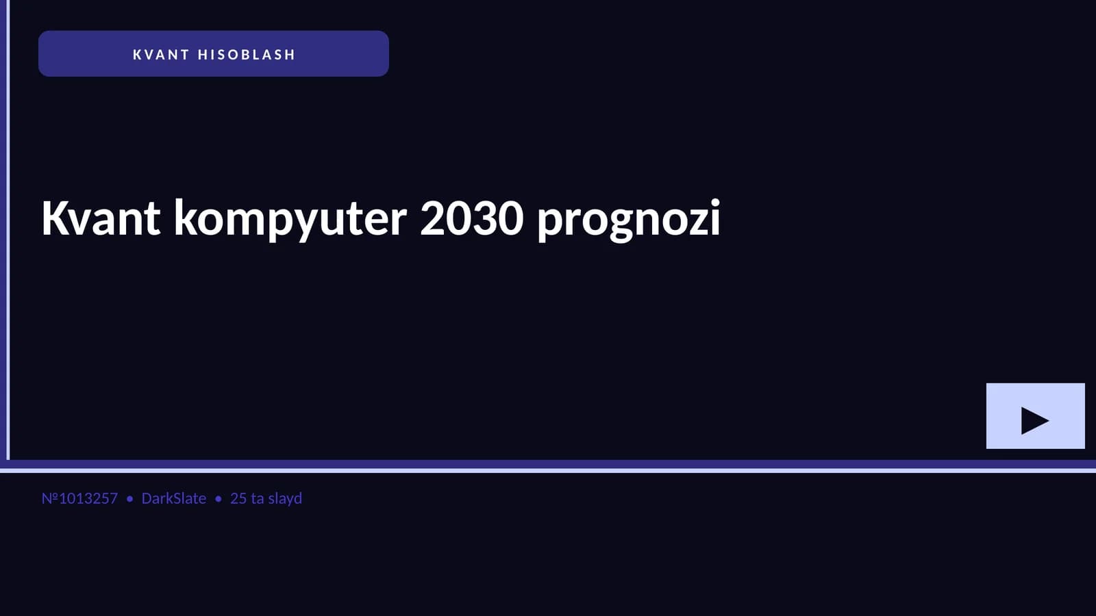 Kvant kompyuter 2030 prognozi