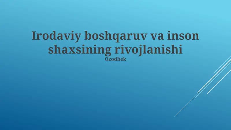 Strategik Inson Kapitalini Boshqarish