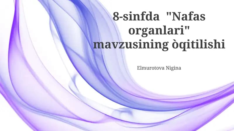 Nafas organlari