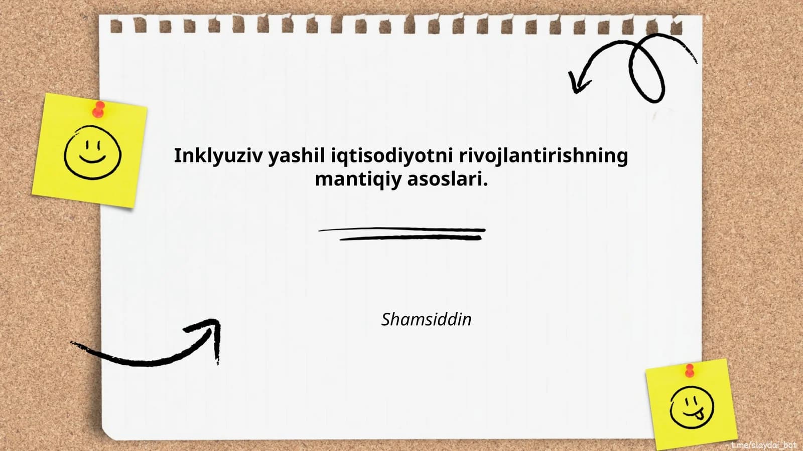 Inklyuziv yashil iqtisodiyotni rivojlantirishning mantiqiy asoslari