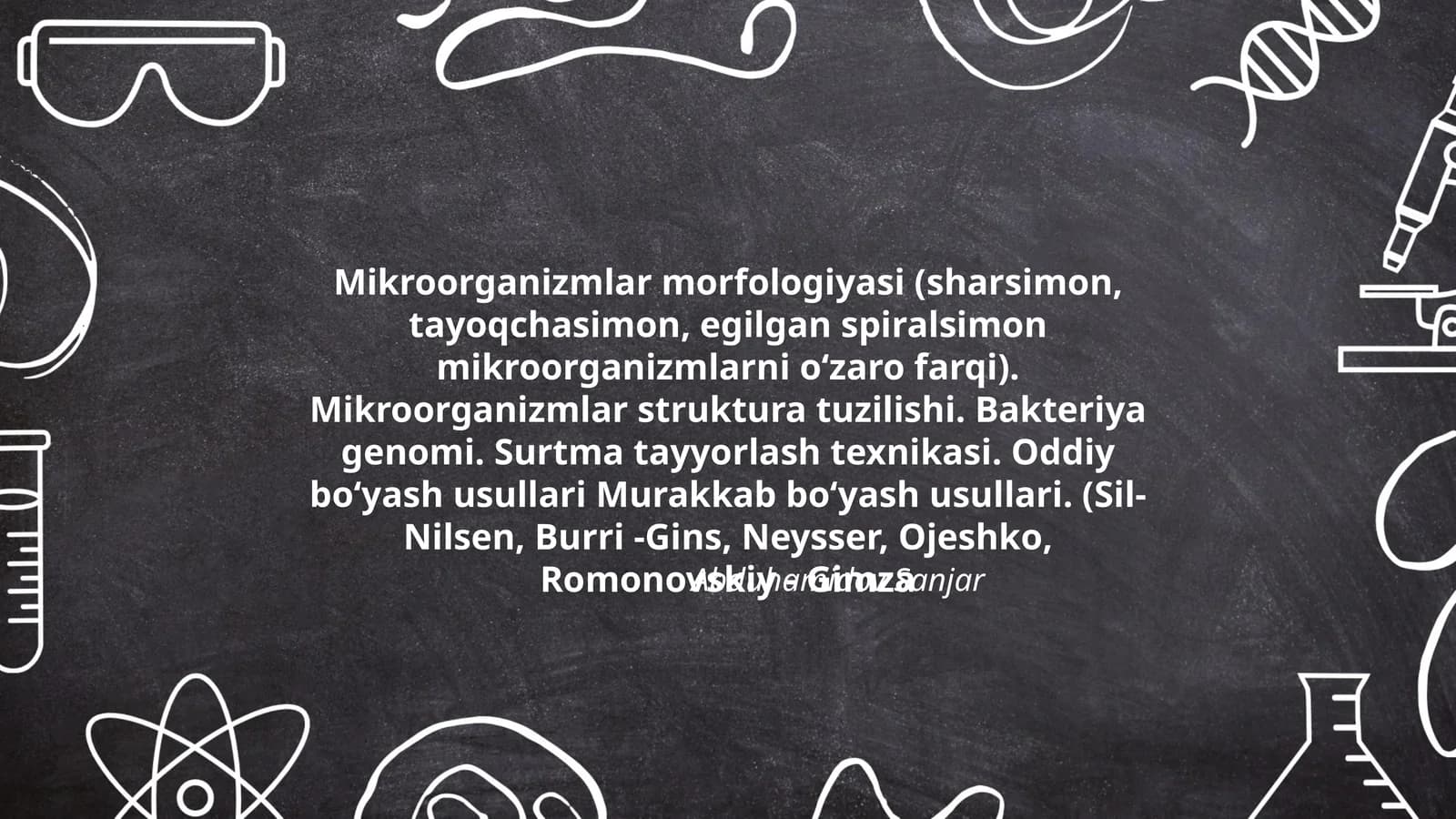 Mikroorganizmlar morfologiyasi