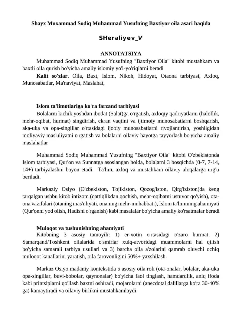 Baxtiyor Oila