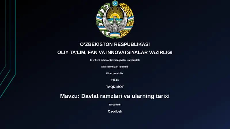 Davlat ramzlari va ularning tarixi