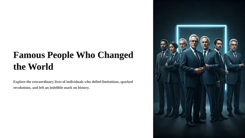 Famous People Who Changed the World