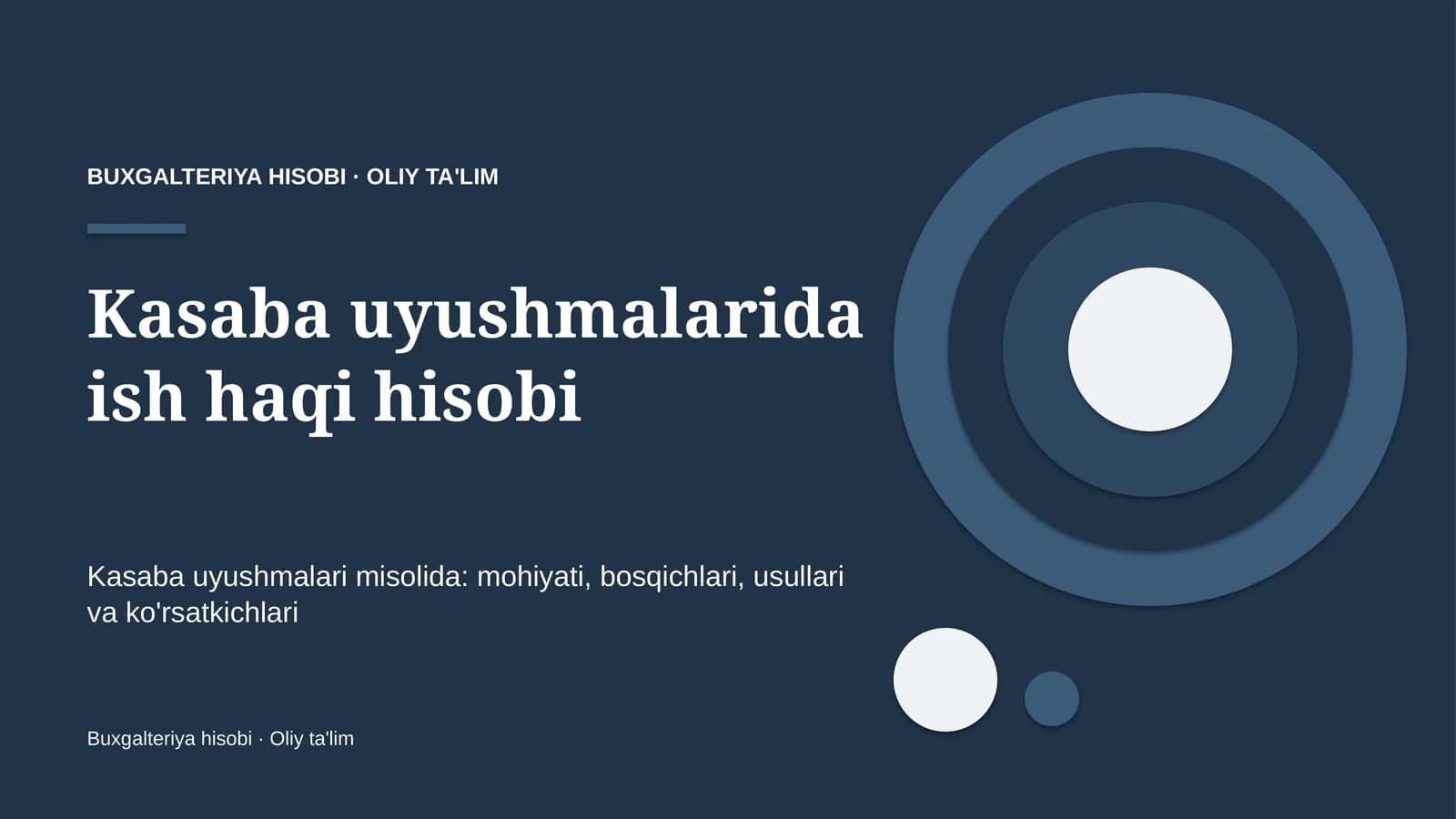 Kasaba uyushmalarida ish haqi hisobi
