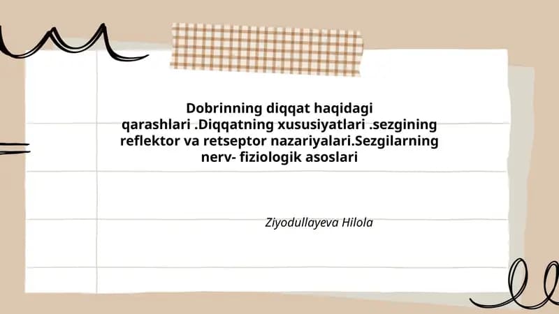 Diqqatning Sezgisi