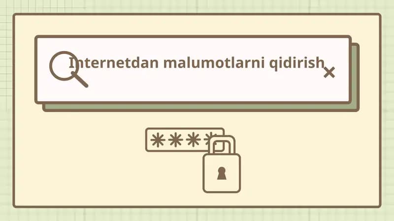 Internetdan malumotlarni qidirish