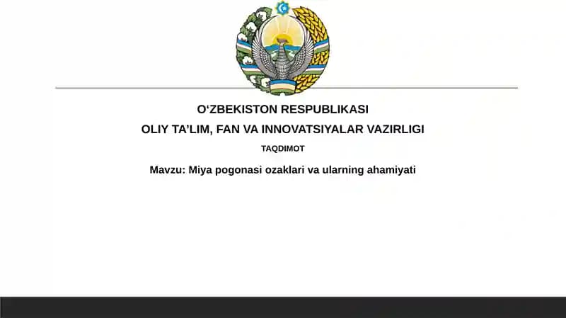 Miya pogʻonasining ahamiyati