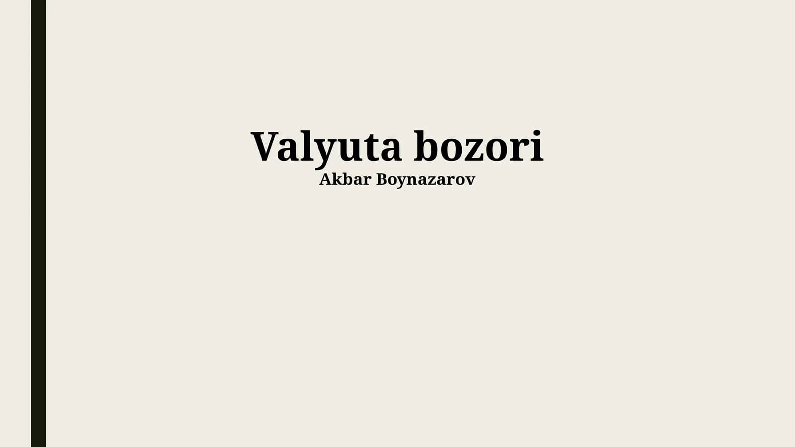 Valyuta Bozori