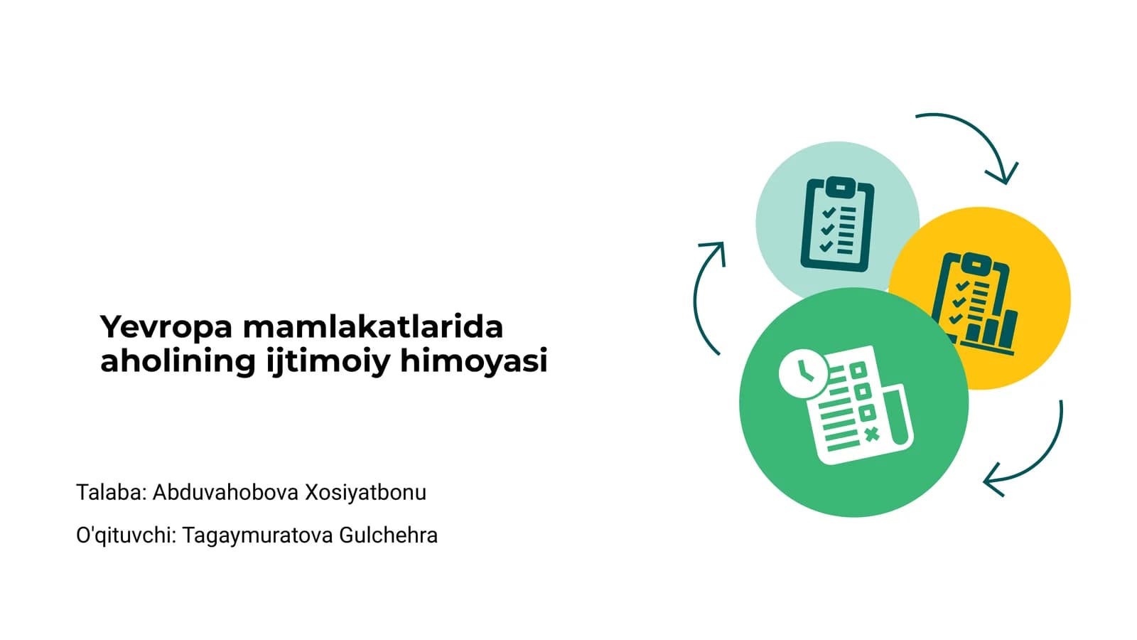 Yevropa mamlakatlarida aholining ijtimoiy himoyasi