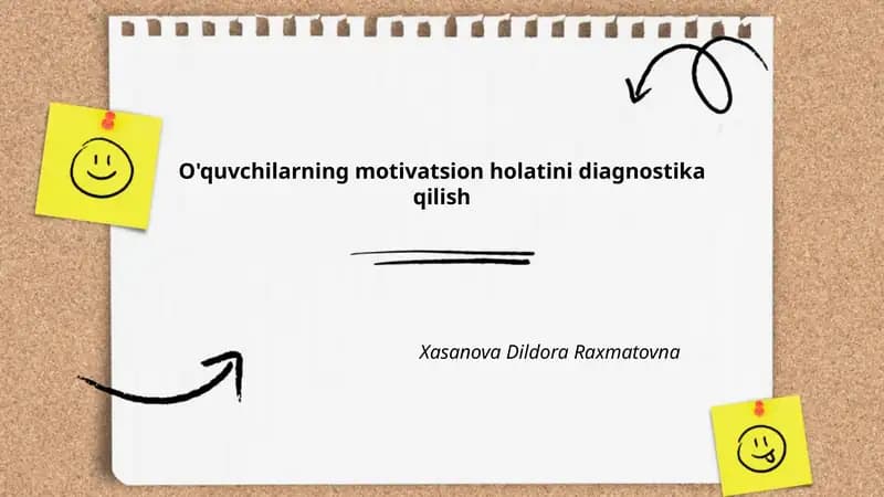Motivatsiyani diagnostika qilish