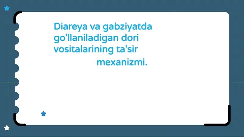 Diareya va qabziyat