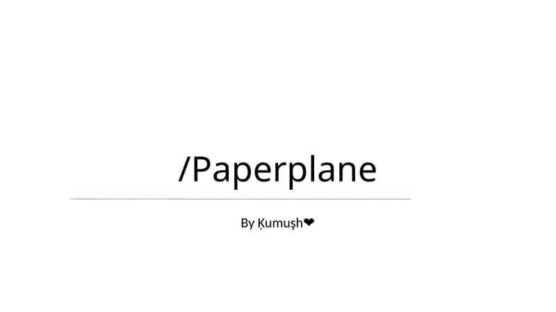 Paperplane