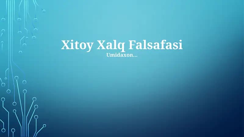Xitoy Xalq Falsafasi