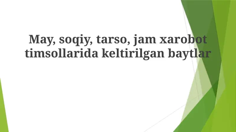 Tarso & Jam Robot She'rlari