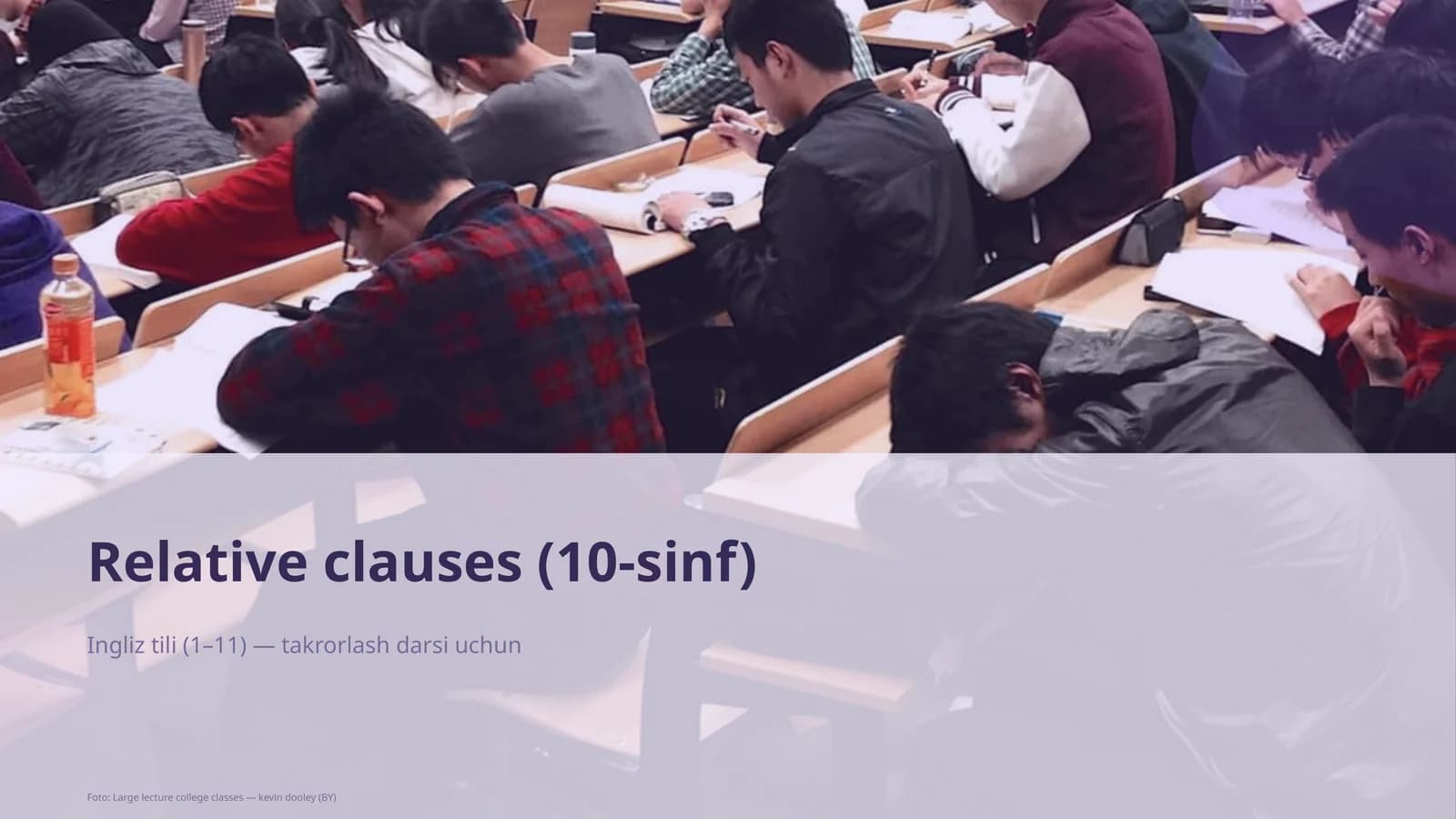 Relative clauses (10-sinf)