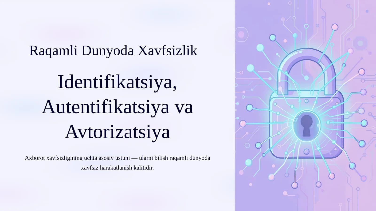 Raqamli Dunyoda Xavfsizlik