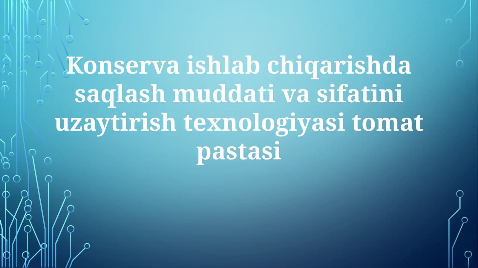 Konservaishlabchiqarish dastasi