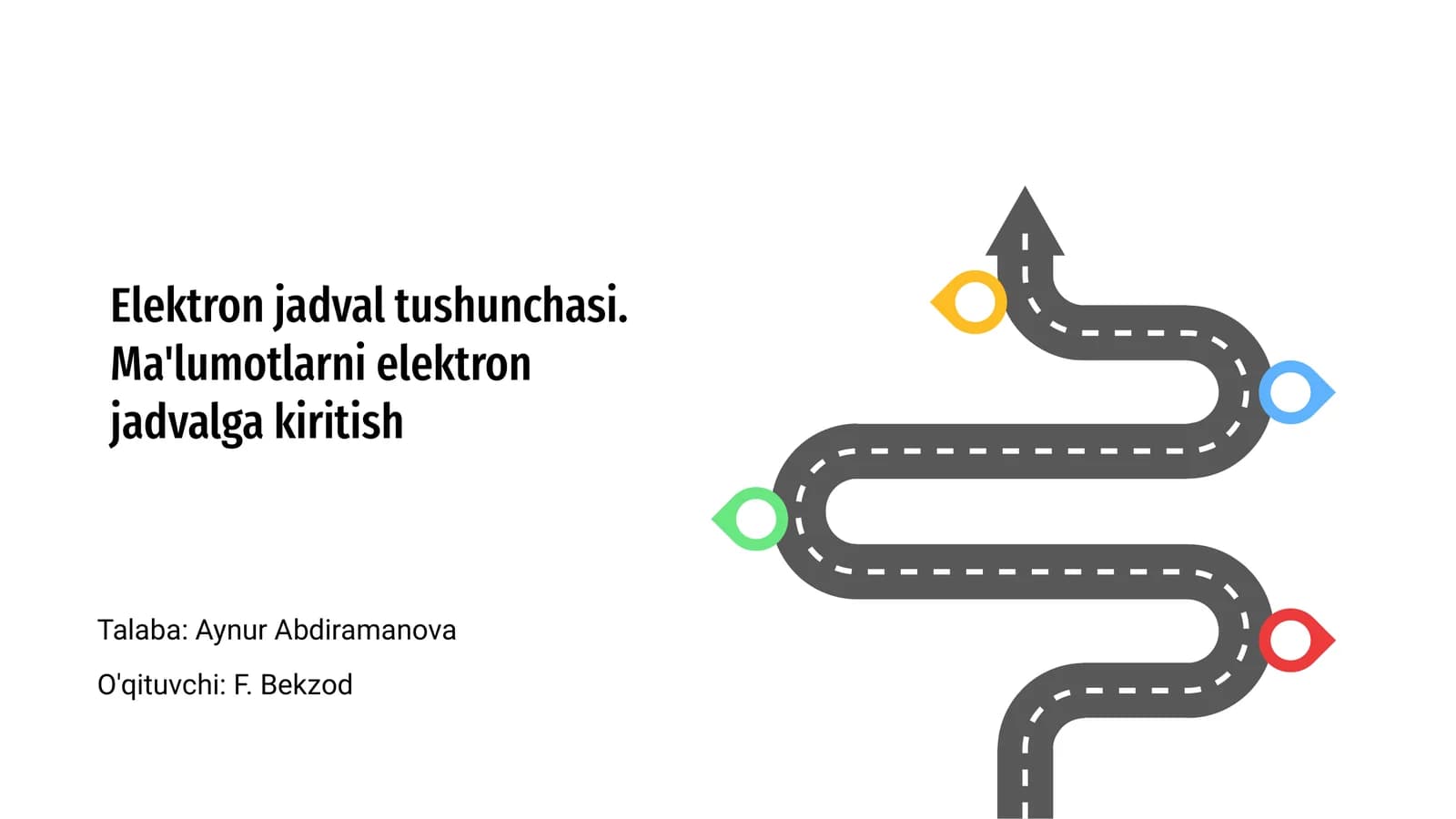Elektron jadval tushunchasi