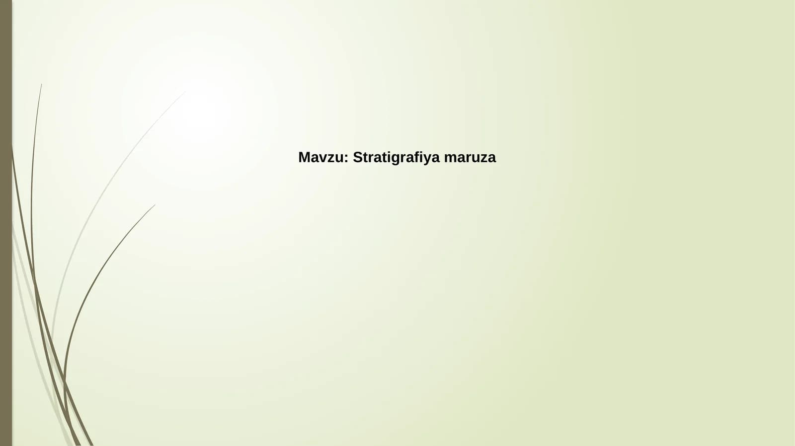 Stratigrafiya