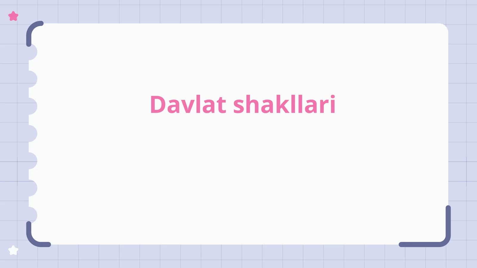 Davlat shakllari