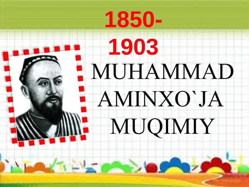 MUHAMMAD AMINXO`JA MUQIMIY