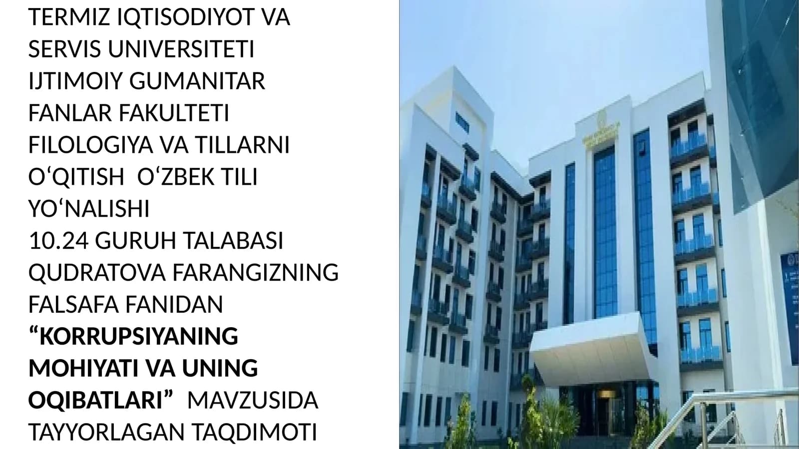 Korrupsiyaning Mohiyati va Oqibatlari