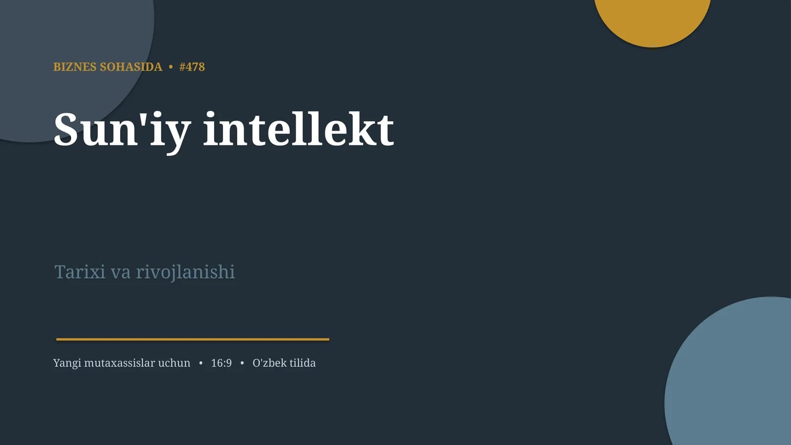 Sun'iy intellekt: Tarixi va rivojlanishi
