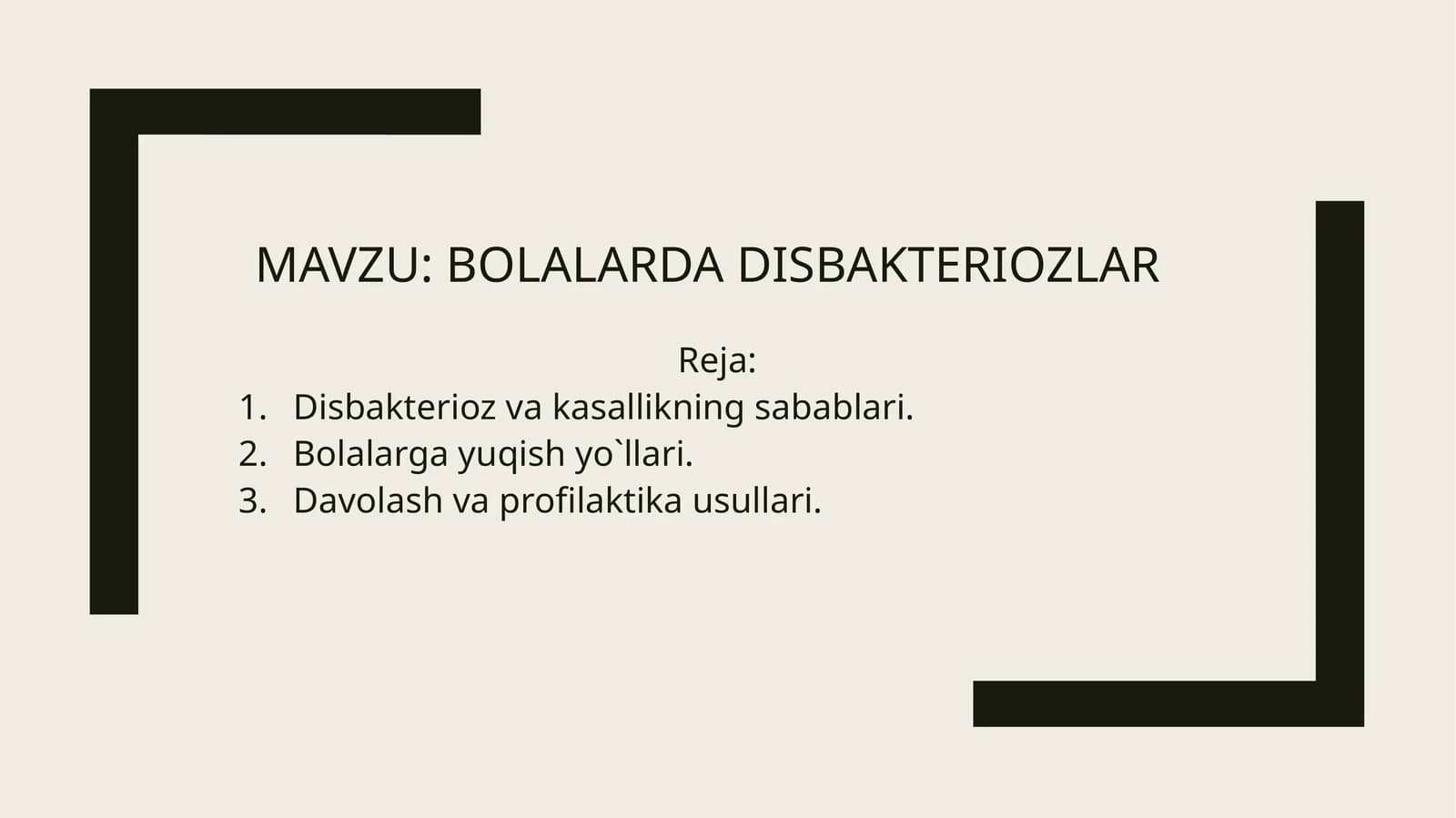 bolalarda disbakteriozlar