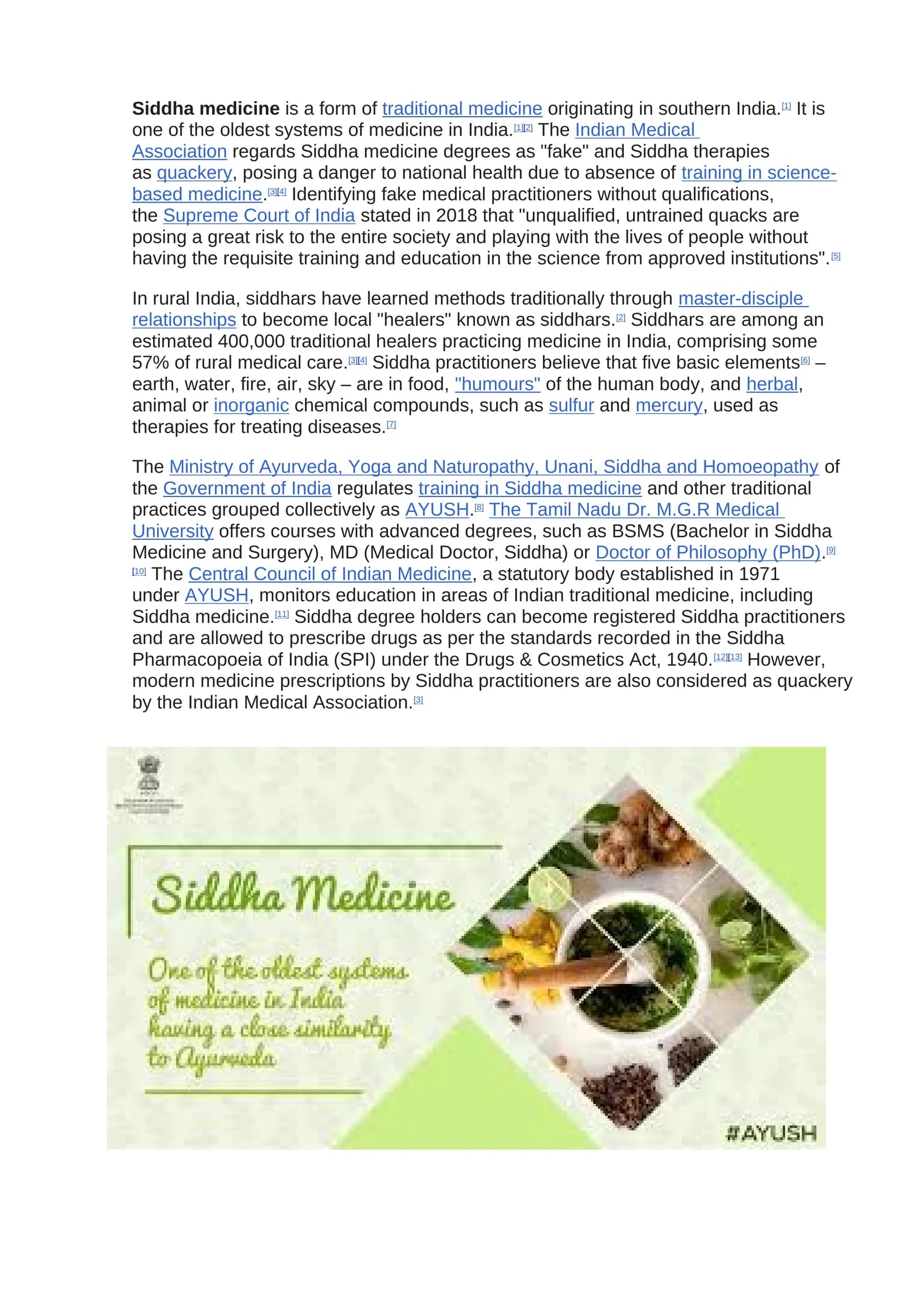 Siddha Medicine