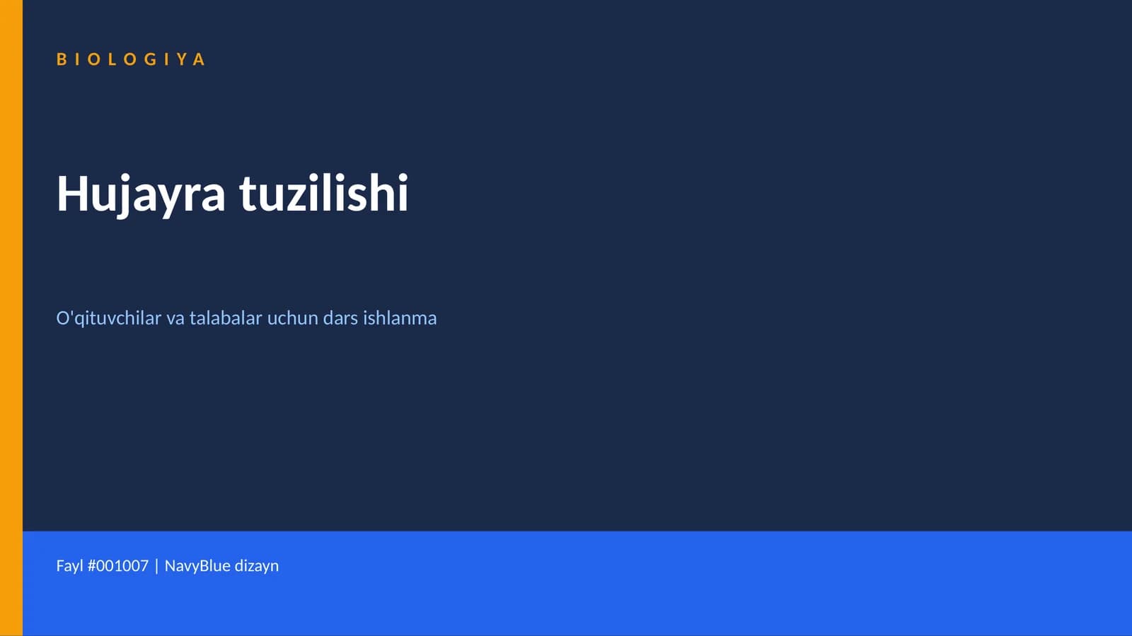 Hujayra tuzilishi