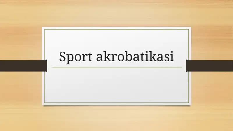 Sport akrobatikasi