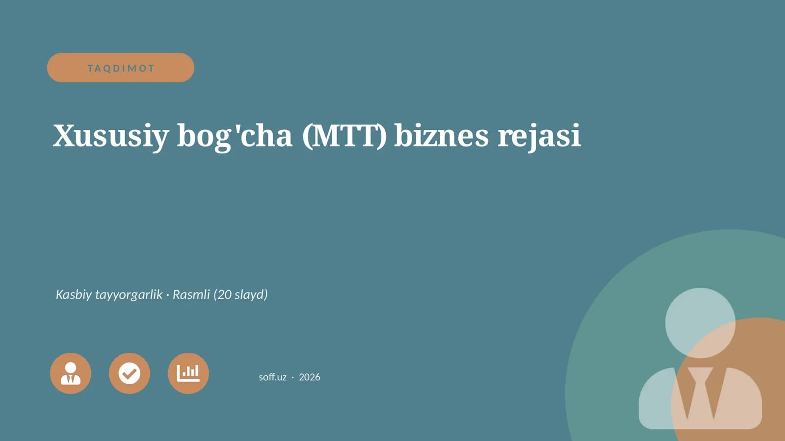 Xususiy bog'cha (MTT) biznes rejasi