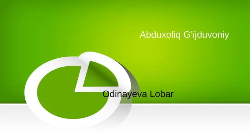Abduxoliq G’ijduvoniy