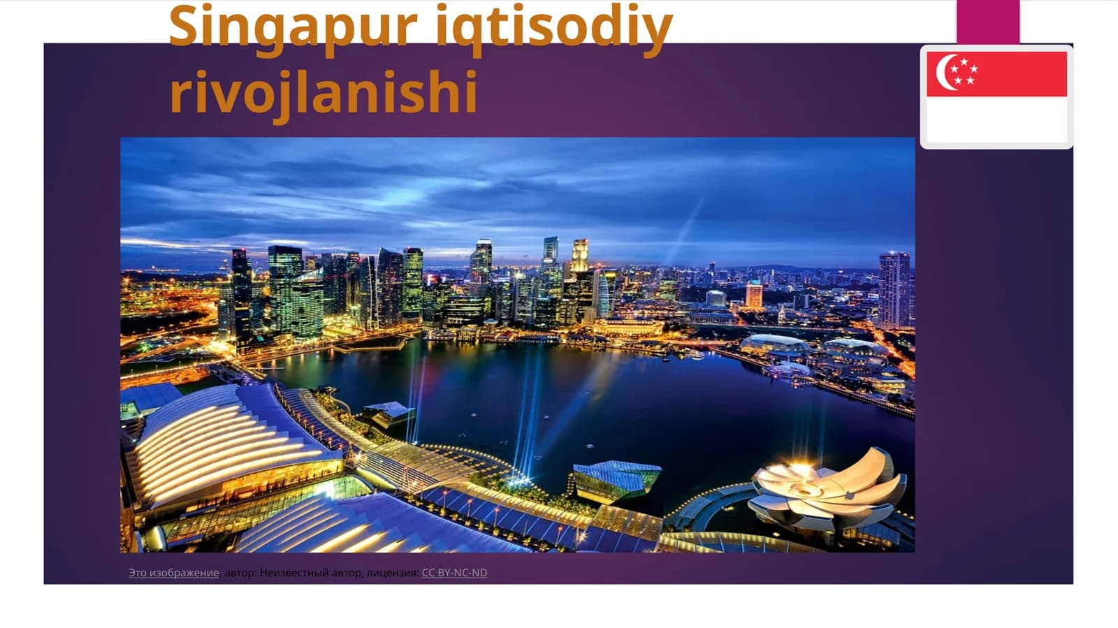 Singapur iqtisodiy rivojlanishi